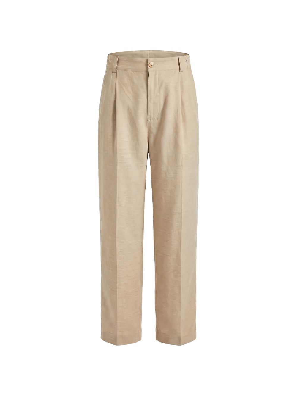 Pantaloni Croisière a pieghe con elastico in vita in beige Jacquemus - uomo 