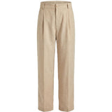 Pantaloni Croisière a pieghe con elastico in vita in beige Jacquemus - uomo 