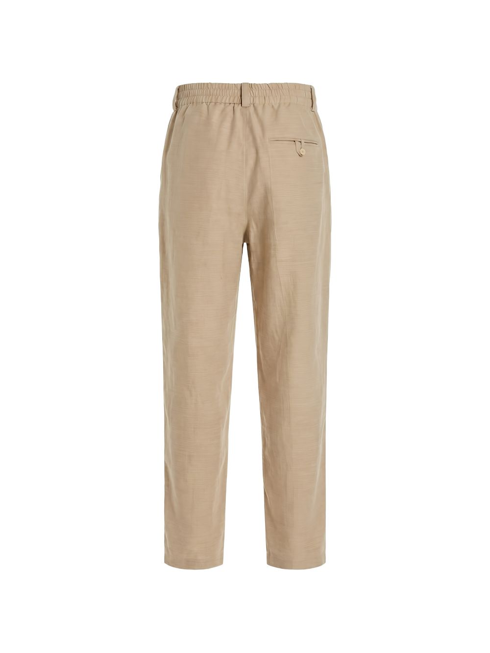 Pantaloni Croisière a pieghe con elastico in vita in beige Jacquemus - uomo 
