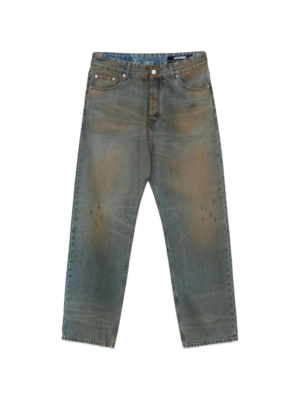 Jeans Berger de-Nîmes con effetto vissuto in blu Jacquemus - uomo 