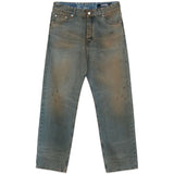 Jeans Berger de-Nîmes con effetto vissuto in blu Jacquemus - uomo 