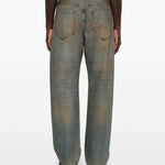 Jeans Berger de-Nîmes con effetto vissuto in blu Jacquemus - uomo 
