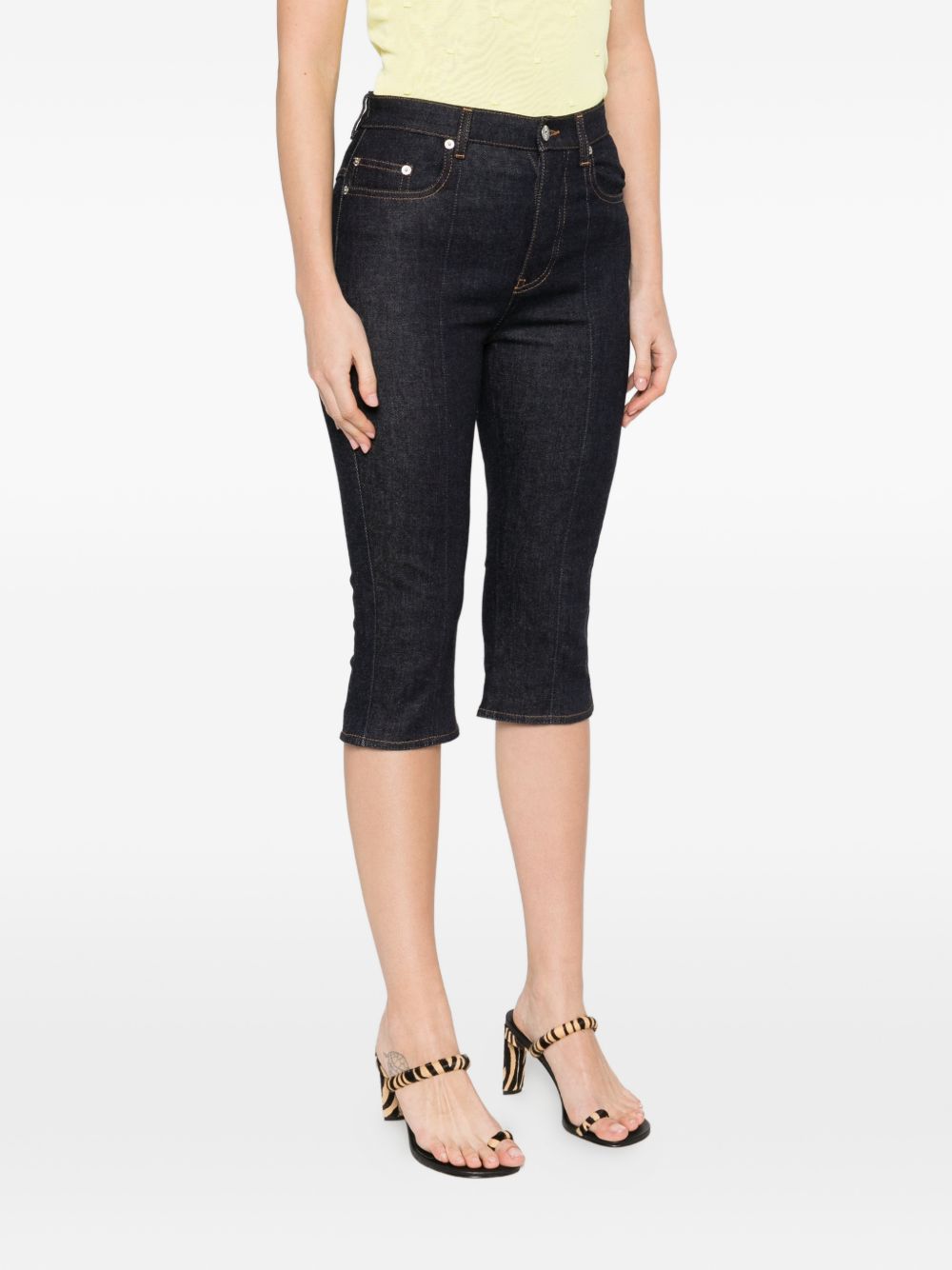 Jeans capri le de-nimes in blu Jacquemus - donna 