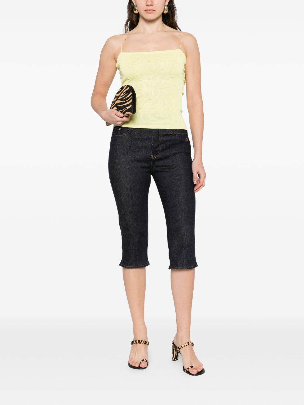 Jeans capri le de-nimes in blu Jacquemus - donna 
