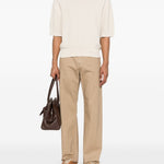 Polo in maglia in avorio Jacquemus - uomo 