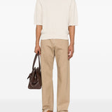 Polo in maglia in avorio Jacquemus - uomo 