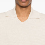 Polo in maglia in avorio Jacquemus - uomo 