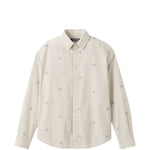 Camicia la chemise simon a righe in beige jacquemus - uomo 
