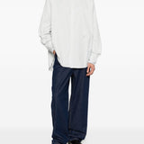 Camicia letro a righe in bianco Jacquemus - uomo 