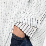 Camicia letro a righe in bianco Jacquemus - uomo 