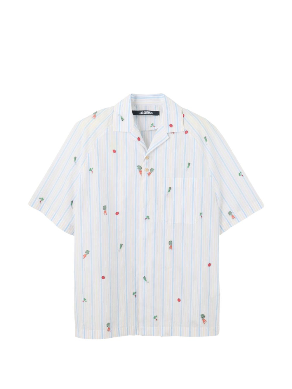 Camicia con stampa grafica la chemise romarin in bianco Jacquemus - uomo 