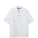 Camicia con stampa grafica la chemise romarin in bianco Jacquemus - uomo 