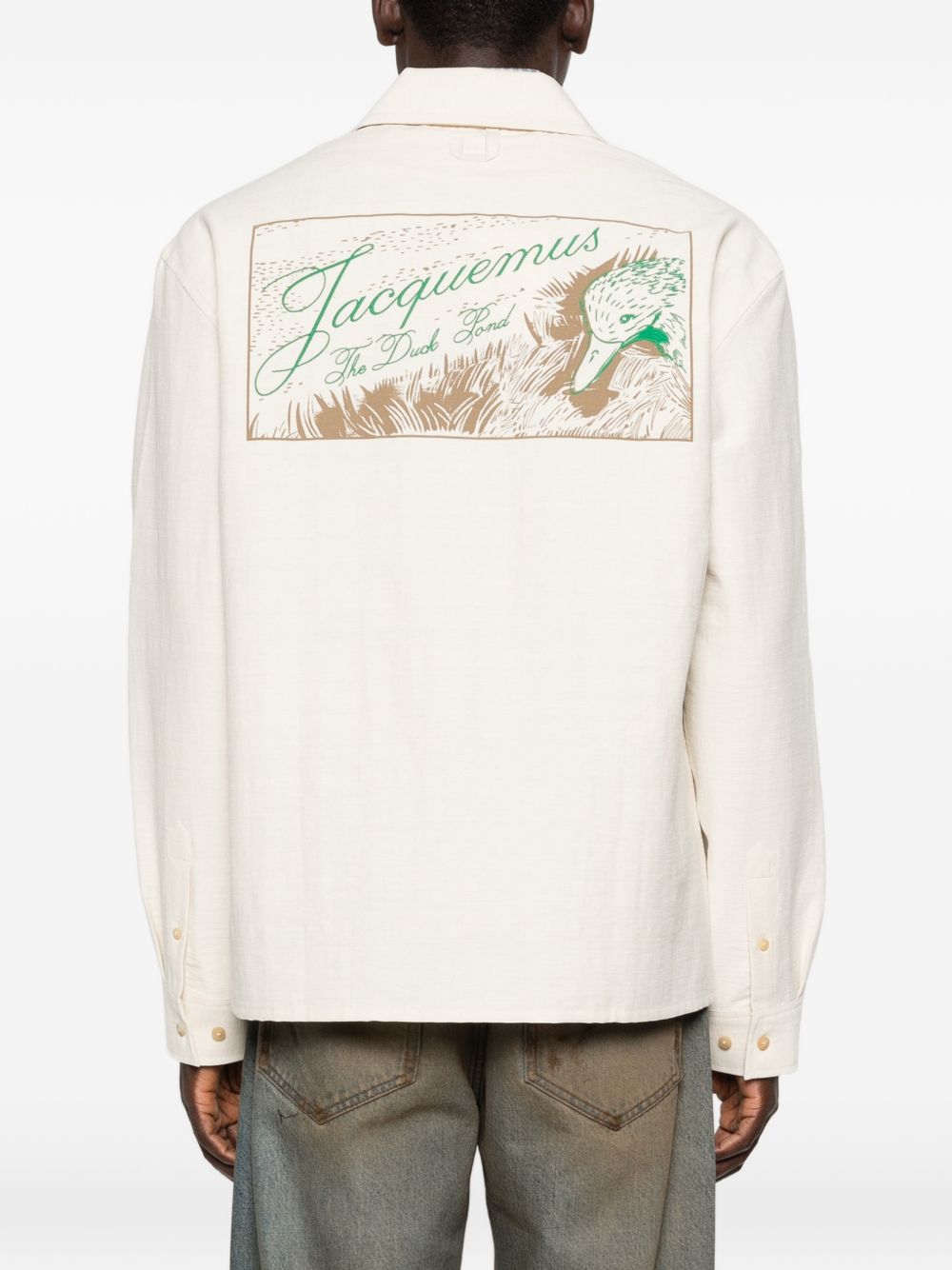 Camicia la chemise mecano in bianco Jacquemus - uomo 