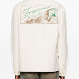 Camicia la chemise mecano in bianco Jacquemus - uomo 
