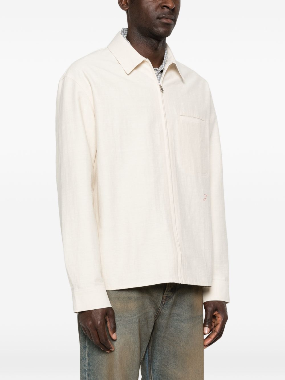 Camicia la chemise mecano in bianco Jacquemus - uomo 