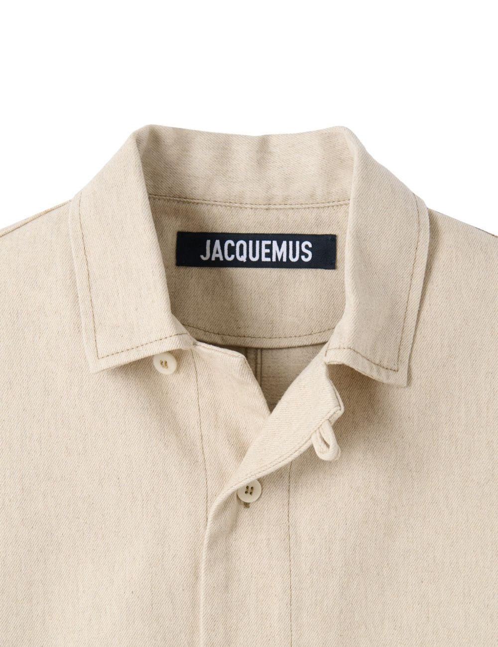 La chemise paysan de-nime in beige Jacquemus - uomo 