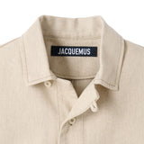 La chemise paysan de-nime in beige Jacquemus - uomo 