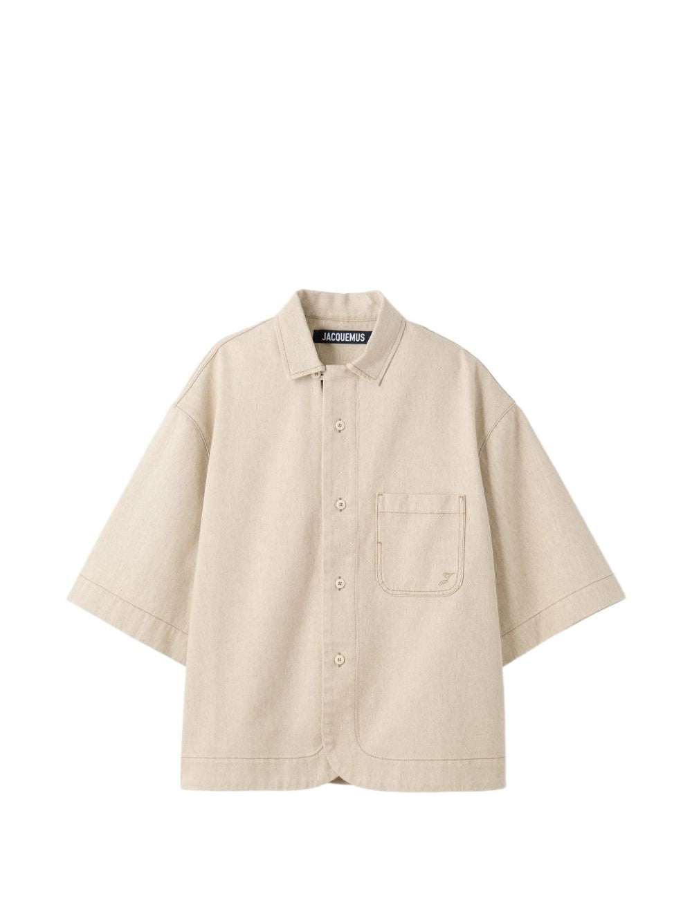 La chemise paysan de-nime in beige Jacquemus - uomo 