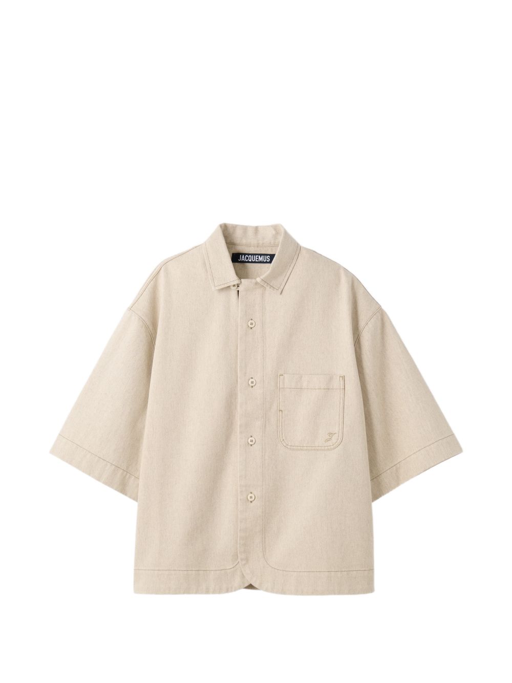 La chemise paysan de-nime in beige Jacquemus - uomo 