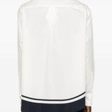 Camicia con stampa la chemise camargue in bianco e blu Jacquemus - uomo 