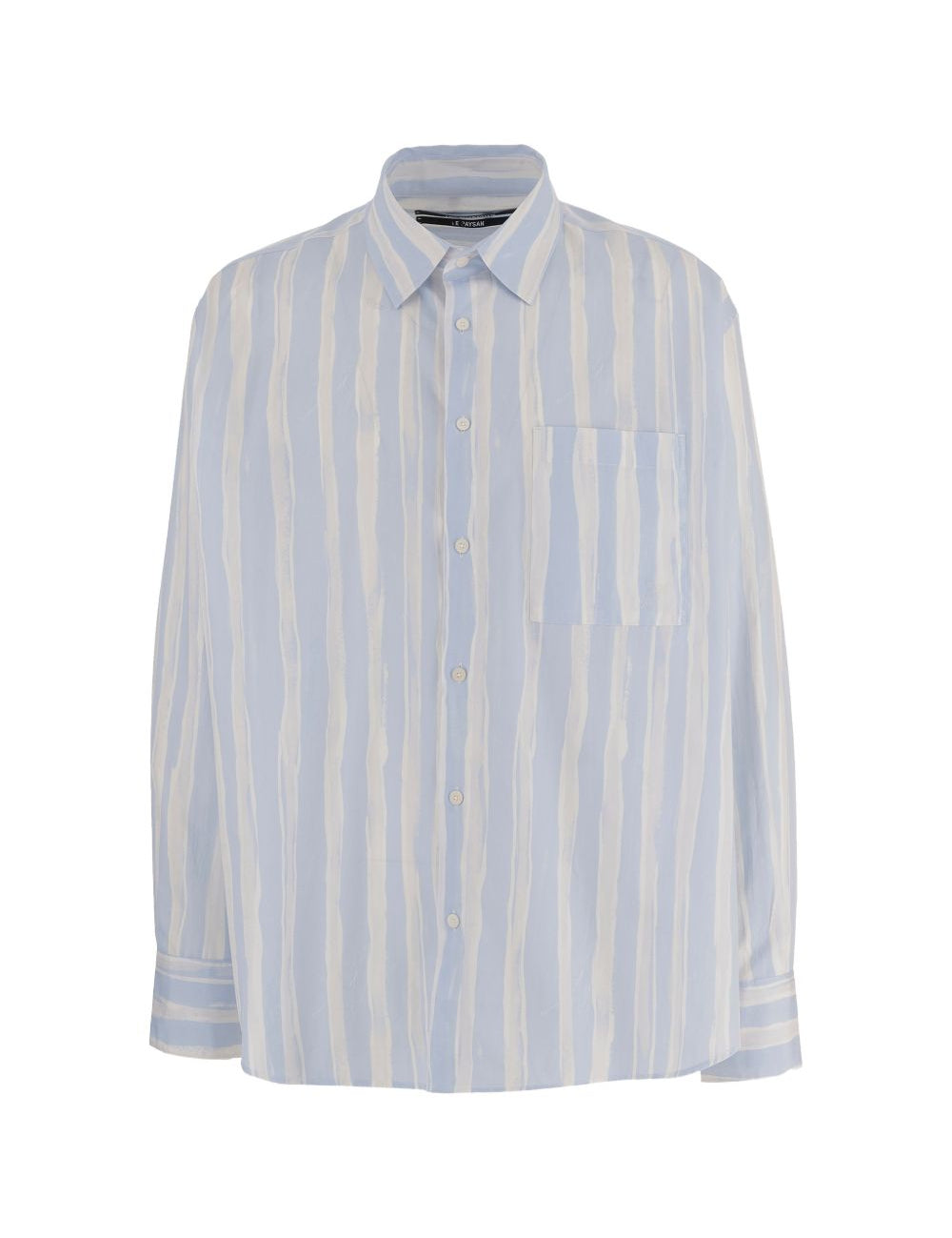 Camicia Camargue in azzurro e grigio chiaro Jacquemus - uomo 