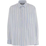 Camicia Camargue in azzurro e grigio chiaro Jacquemus - uomo 