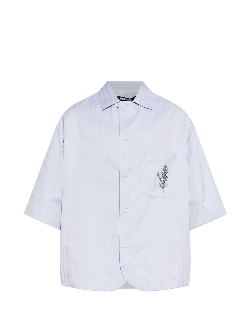 Camicia a maniche corte la chemise gardian in blu Jacquemus - uomo 