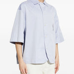 Camicia a maniche corte la chemise gardian in blu Jacquemus - uomo 