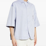 Camicia a maniche corte la chemise gardian in blu Jacquemus - uomo 