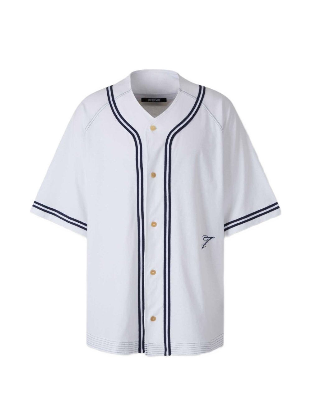 Camicia la chemise baseball in bianco Jacquemus - uomo 