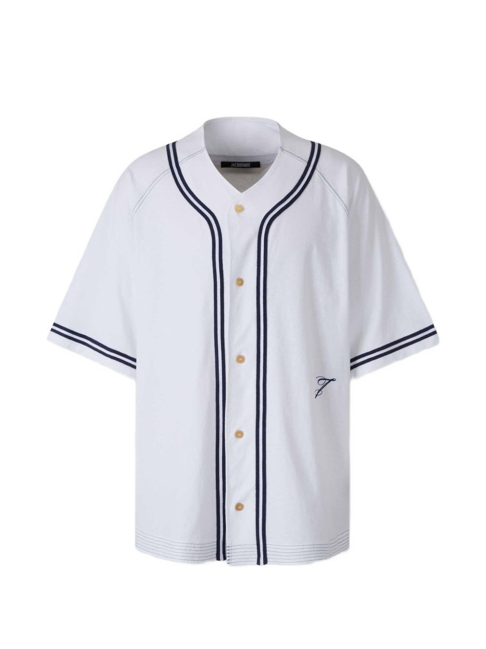 Camicia la chemise baseball in bianco Jacquemus - uomo 