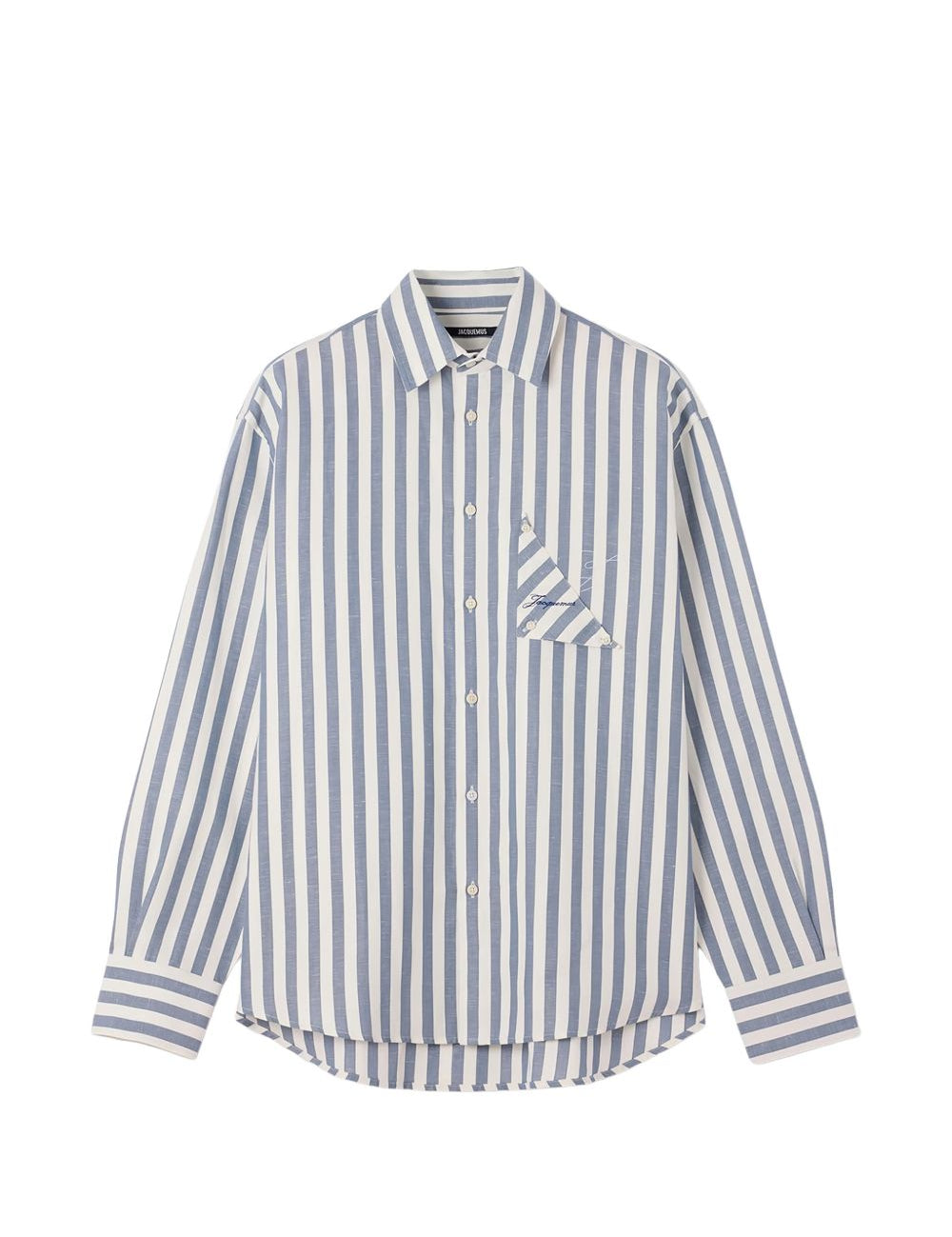 Camicia a righe la chemise voilier in blu Jacquemus - uomo 