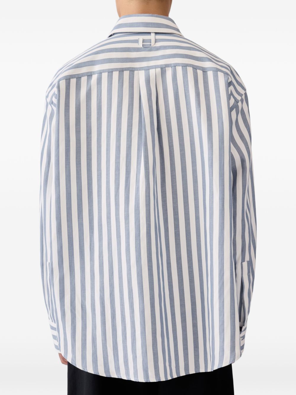 Camicia a righe la chemise voilier in blu Jacquemus - uomo 