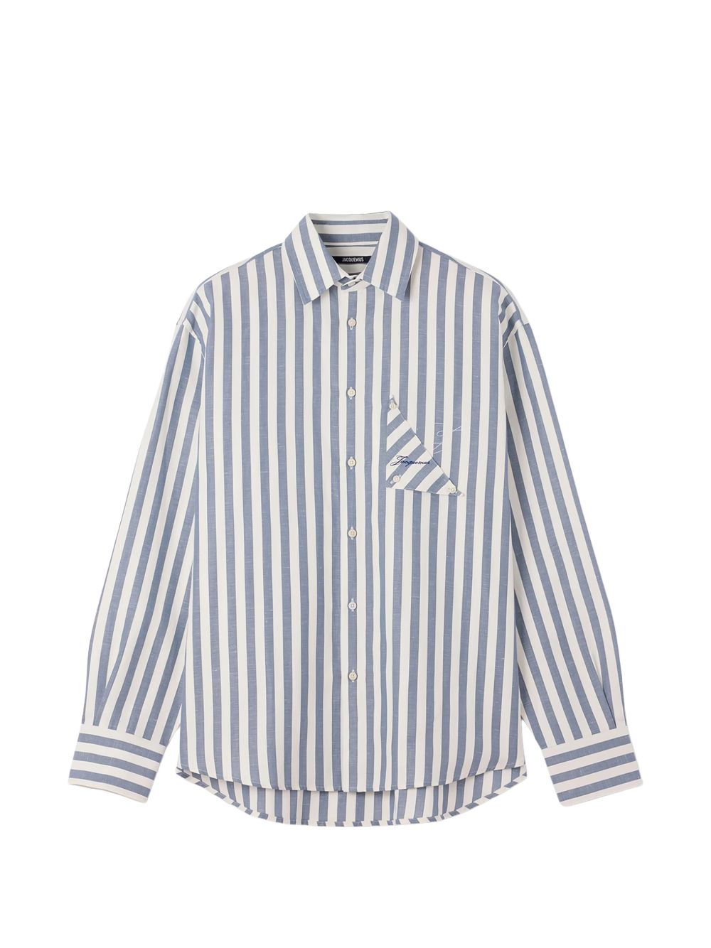 Camicia a righe la chemise voilier in blu Jacquemus - uomo 