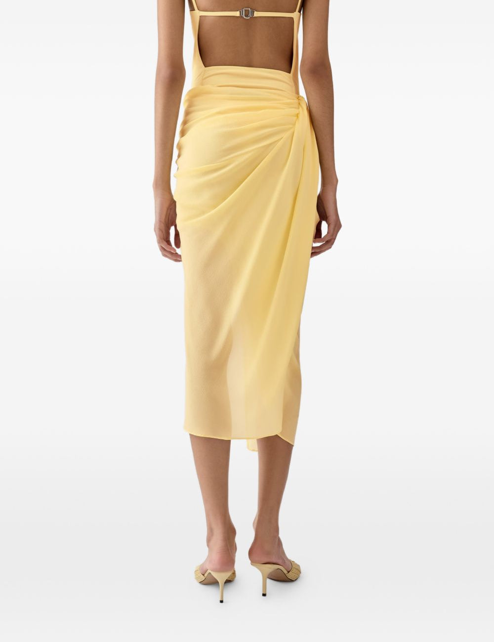 Gonna la jupe pareo in giallo Jacquemus - donna 