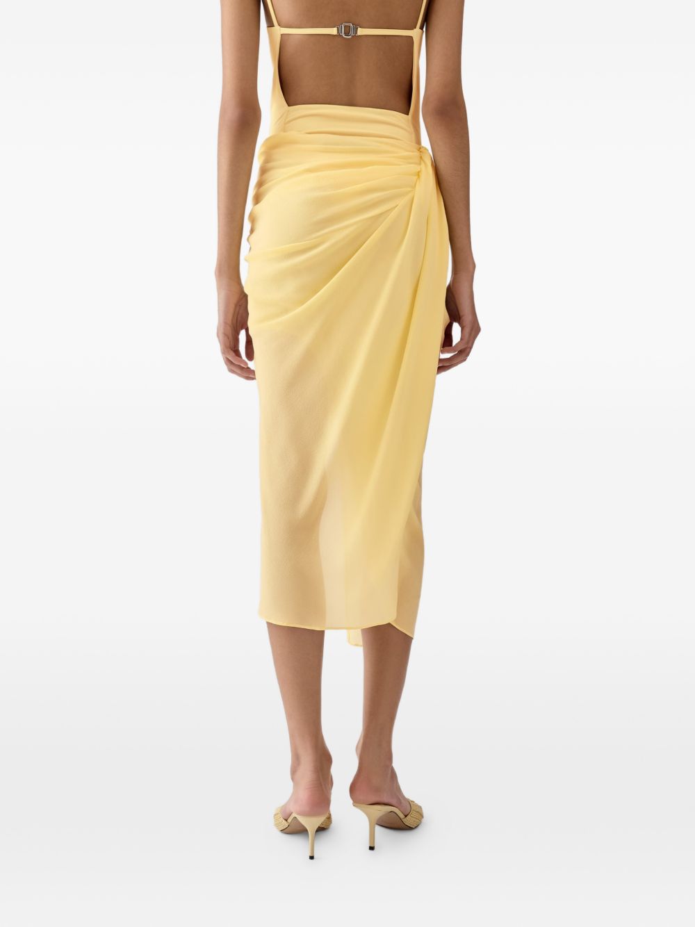 Gonna la jupe pareo in giallo Jacquemus - donna 