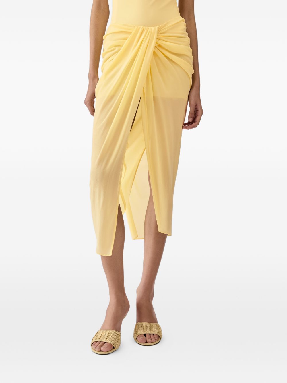 Gonna la jupe pareo in giallo Jacquemus - donna 