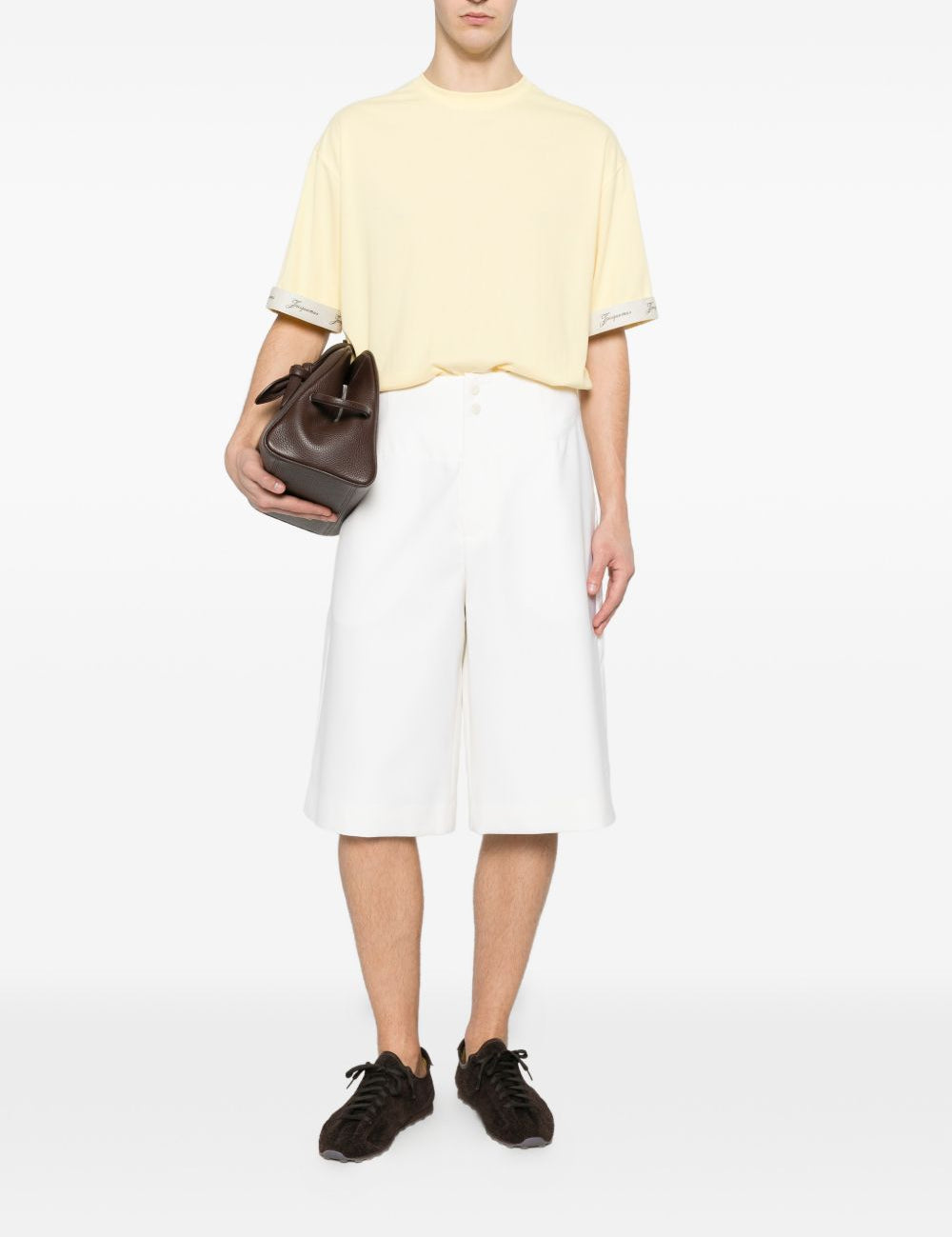 Pantaloncini con bottoni moisson in bianco Jacquemus - uomo 
