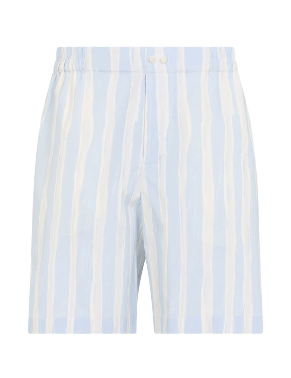 Shorts a righe le short calecon  in bianco e blu Jacquemus - uomo 