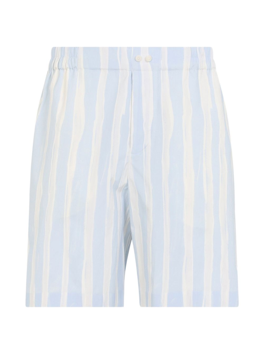 Shorts a righe le short calecon  in bianco e blu Jacquemus - uomo 