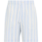 Shorts a righe le short calecon  in bianco e blu Jacquemus - uomo 