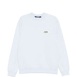 Felpa con logo in azzurro Jacquemus - uomo 