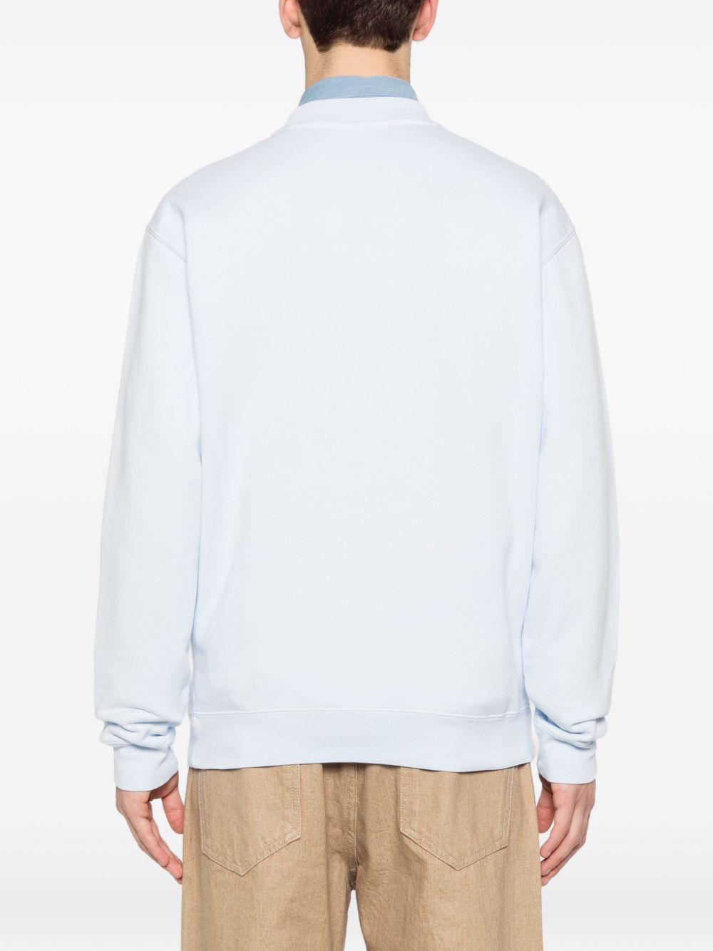 Felpa con logo in azzurro Jacquemus - uomo 
