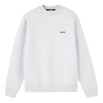 Felpa con etichetta logo in grigio Jacquemus - uomo 