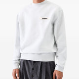 Felpa con etichetta logo in grigio Jacquemus - uomo 