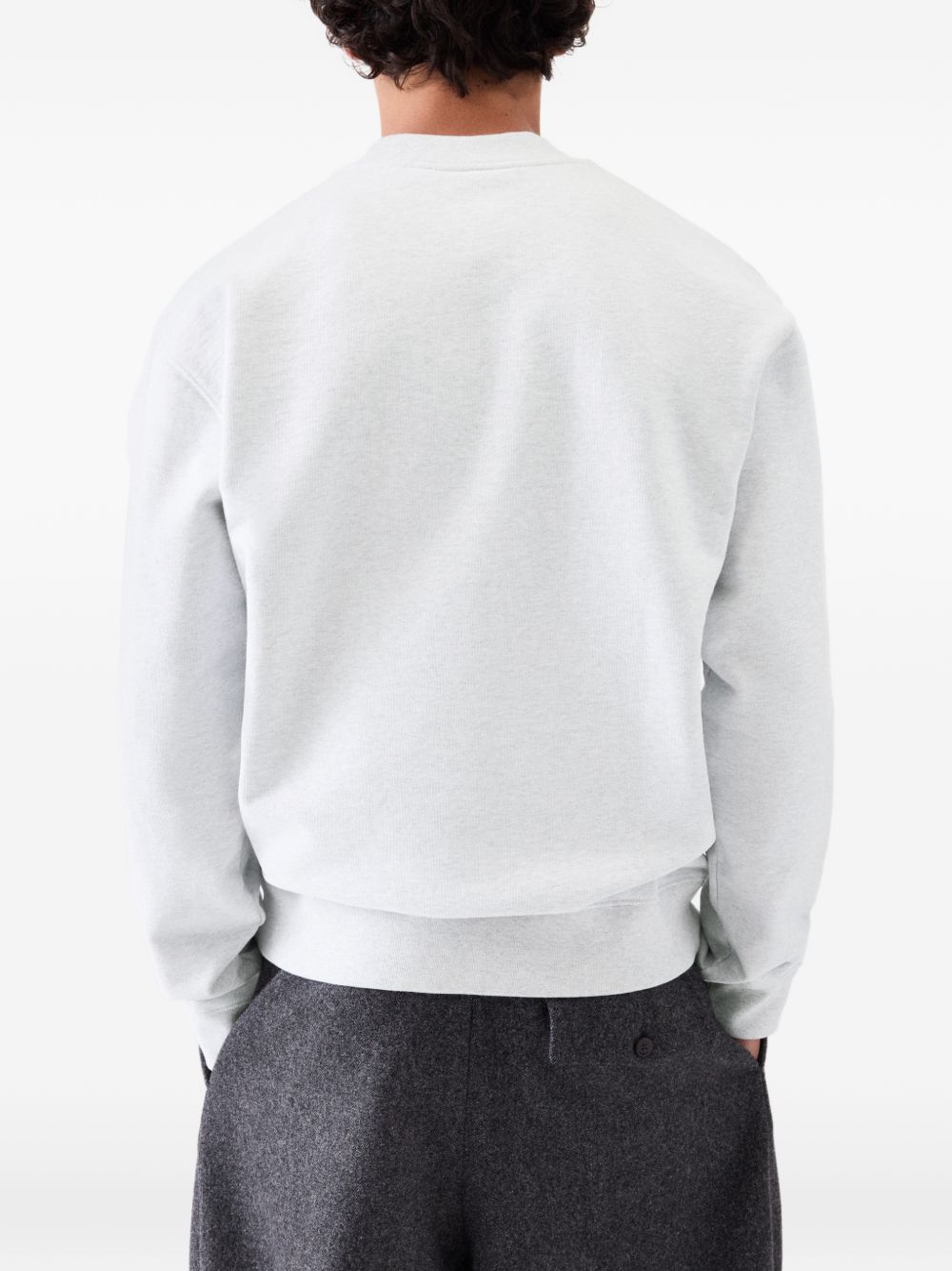 Felpa con etichetta logo in grigio Jacquemus - uomo 