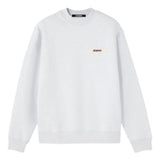 Felpa con etichetta logo in grigio Jacquemus - uomo 