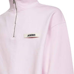Felpa con zip in rosa Jacquemus - uomo 