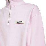 Felpa con zip in rosa Jacquemus - uomo 