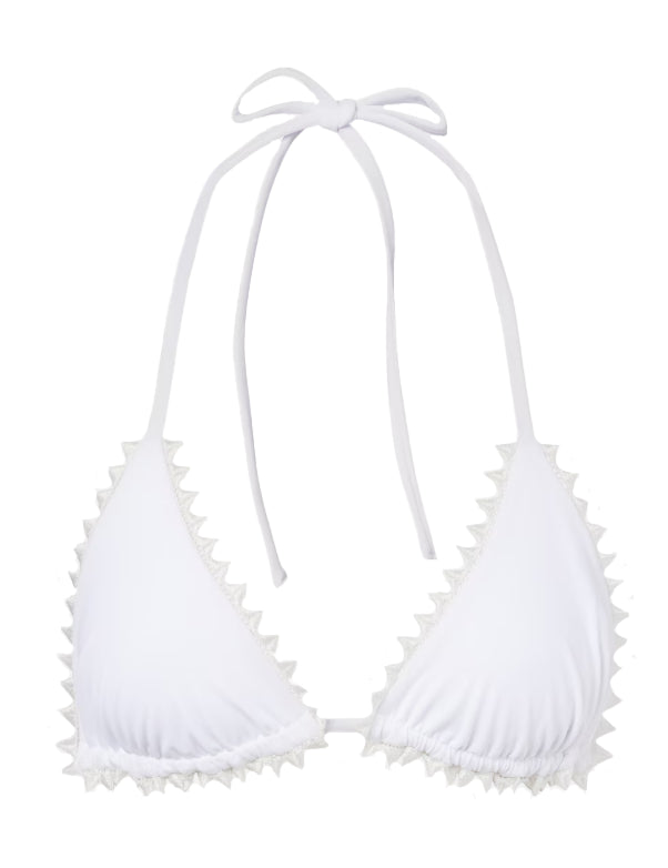 Top bikini a triangolo in bianco Jacquemus - donna 